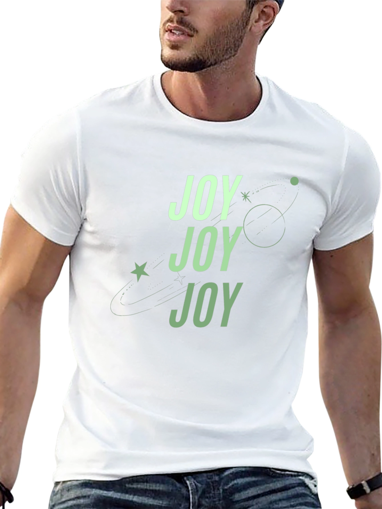 Joyful Black Graphic Tee