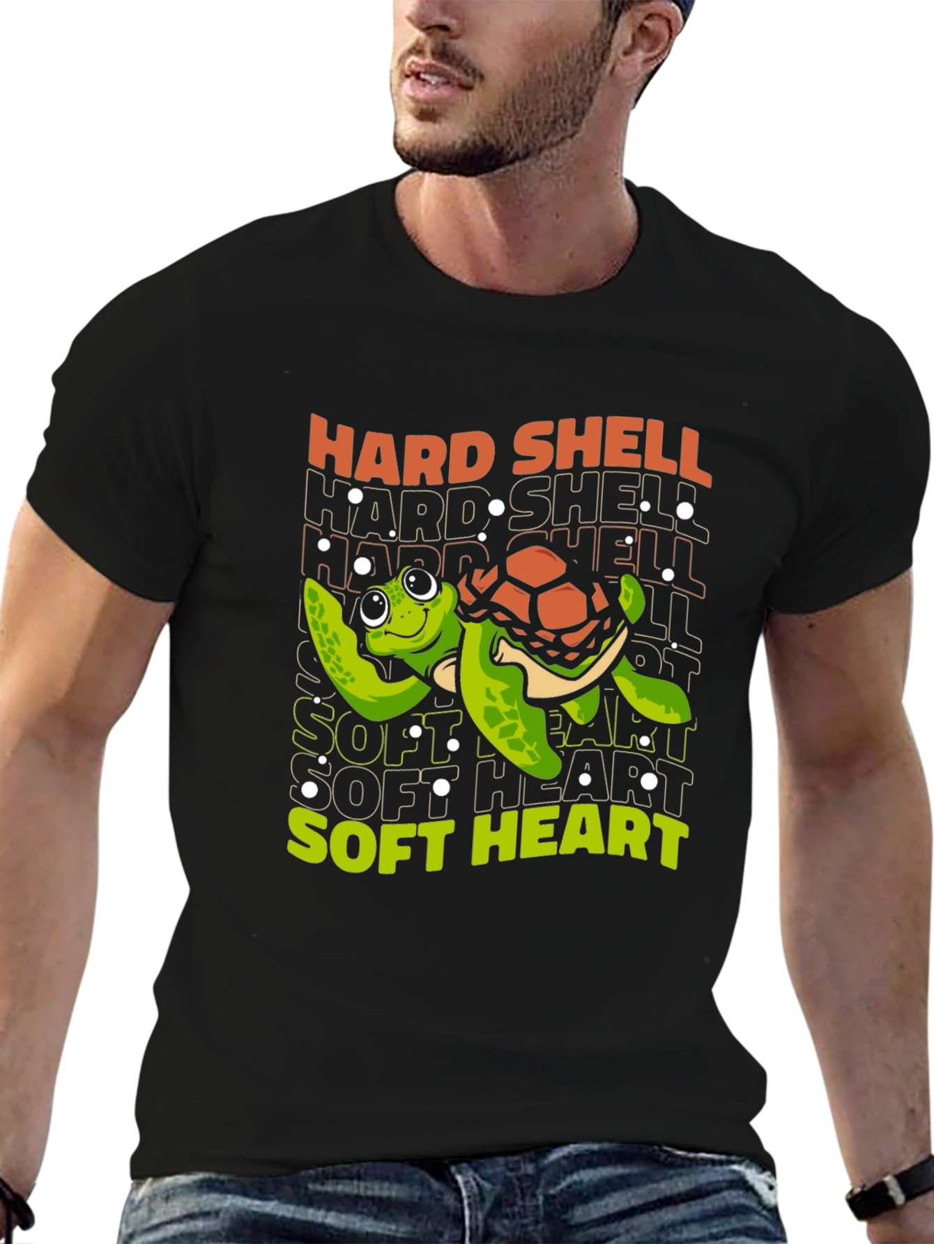 Hard Shell Soft Heart Turtle Graphic Tee
