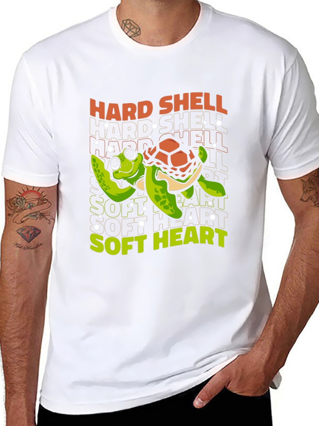 Hard Shell Soft Heart Turtle Graphic Tee