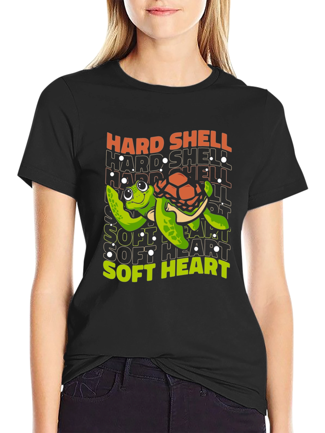 Hard Shell Soft Heart Turtle Graphic Tee