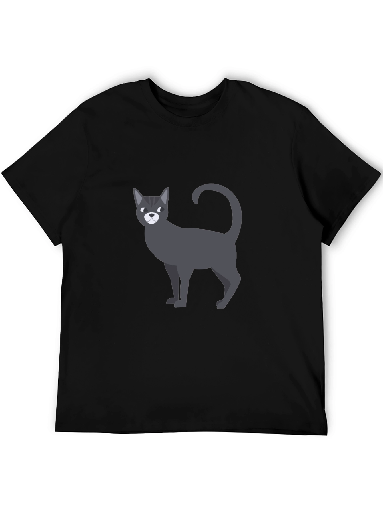Cool Cat Graphic T-Shirt - Mens Black Tee