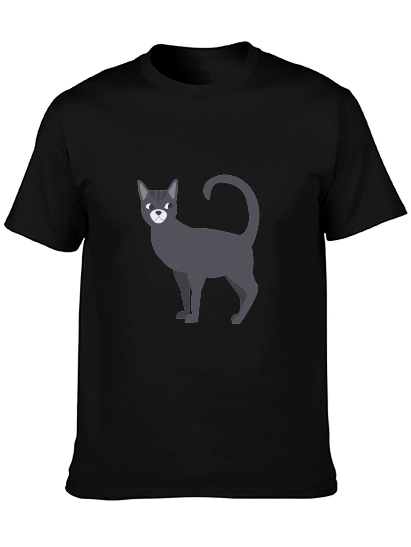 Cool Cat Graphic T-Shirt - Mens Black Tee