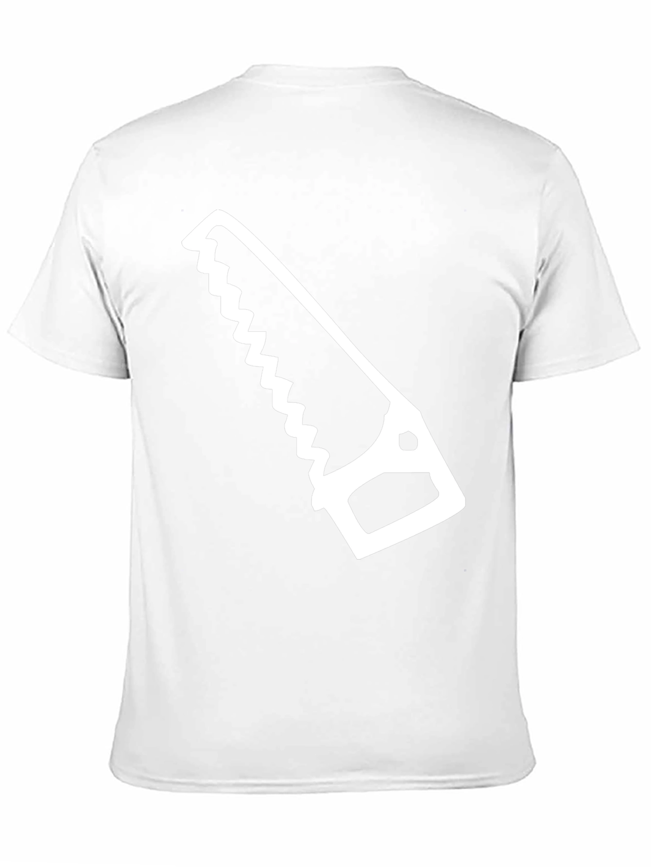 Hand Saw Graphic Tee - Black Cotton T-Shirt