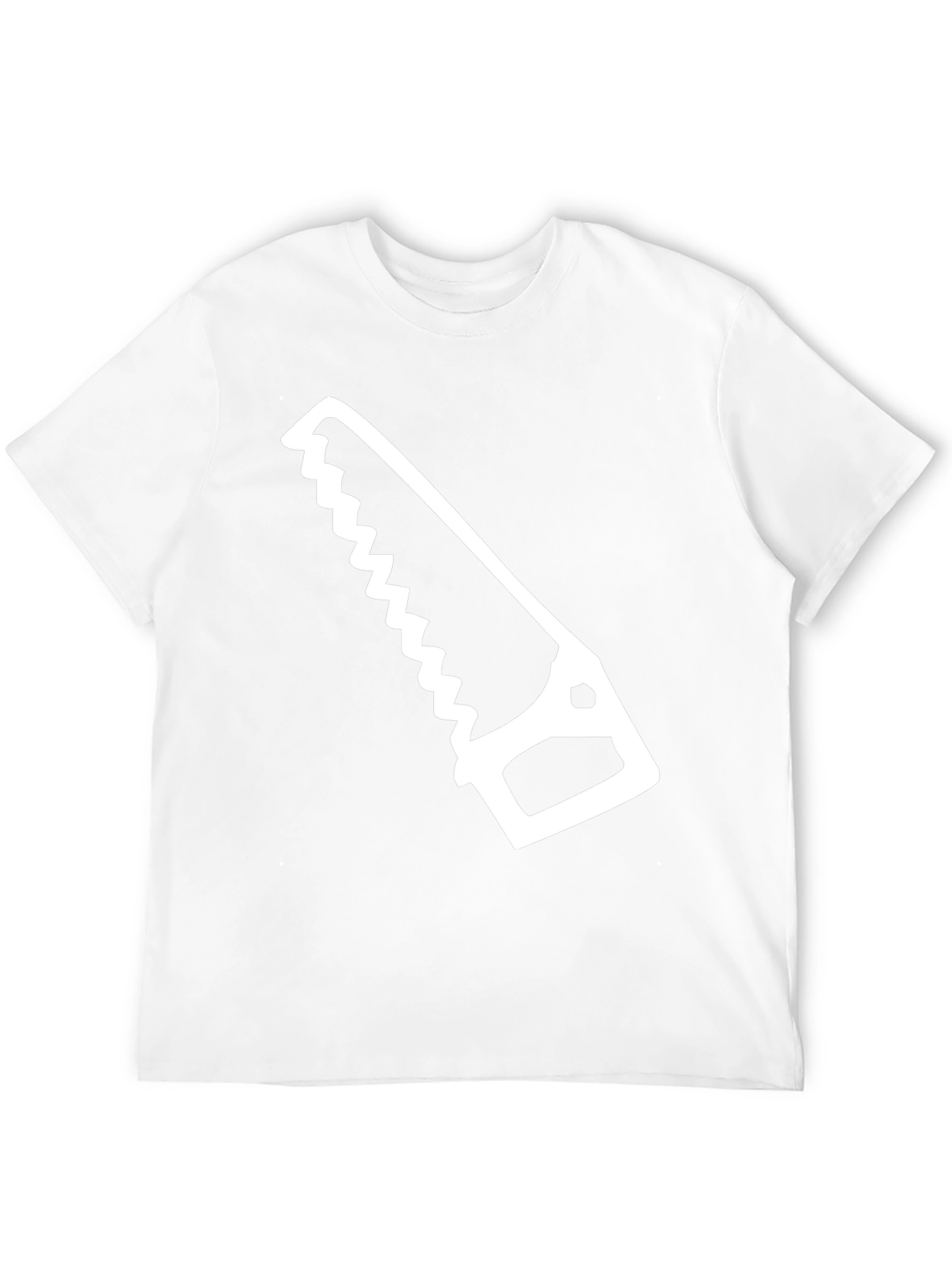 Hand Saw Graphic Tee - Black Cotton T-Shirt