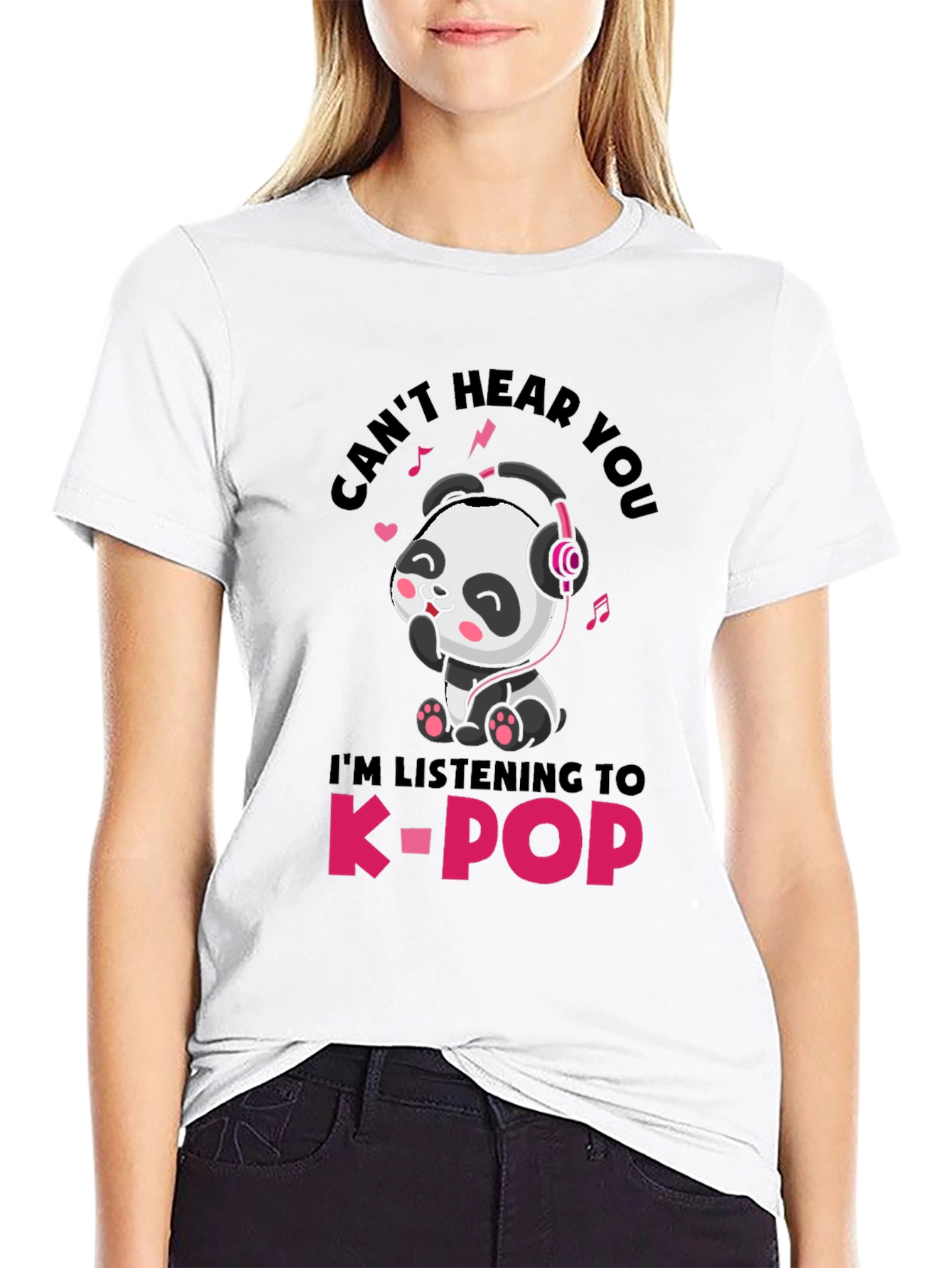 Cute Panda K-Pop T-Shirt - Unisex