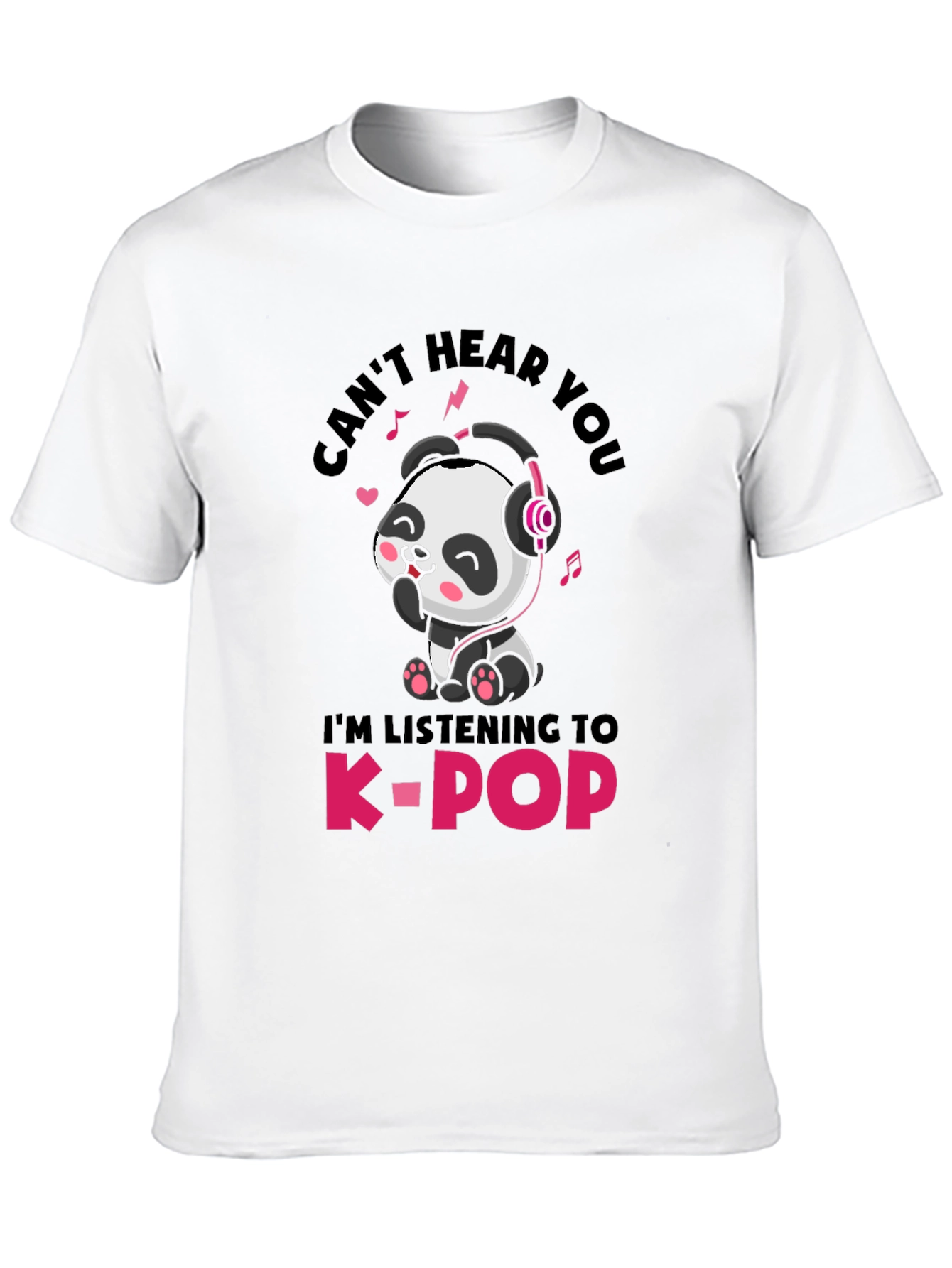 Cute Panda K-Pop T-Shirt - Unisex