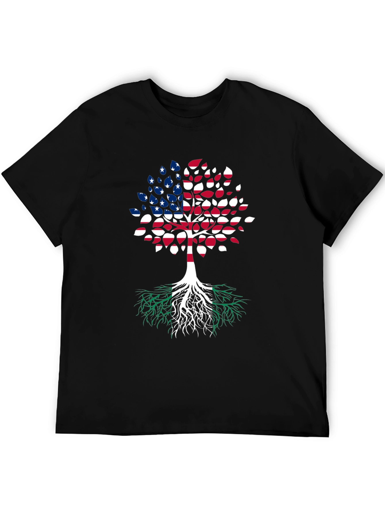 USA Roots T-Shirt Patriotic Graphic Tee