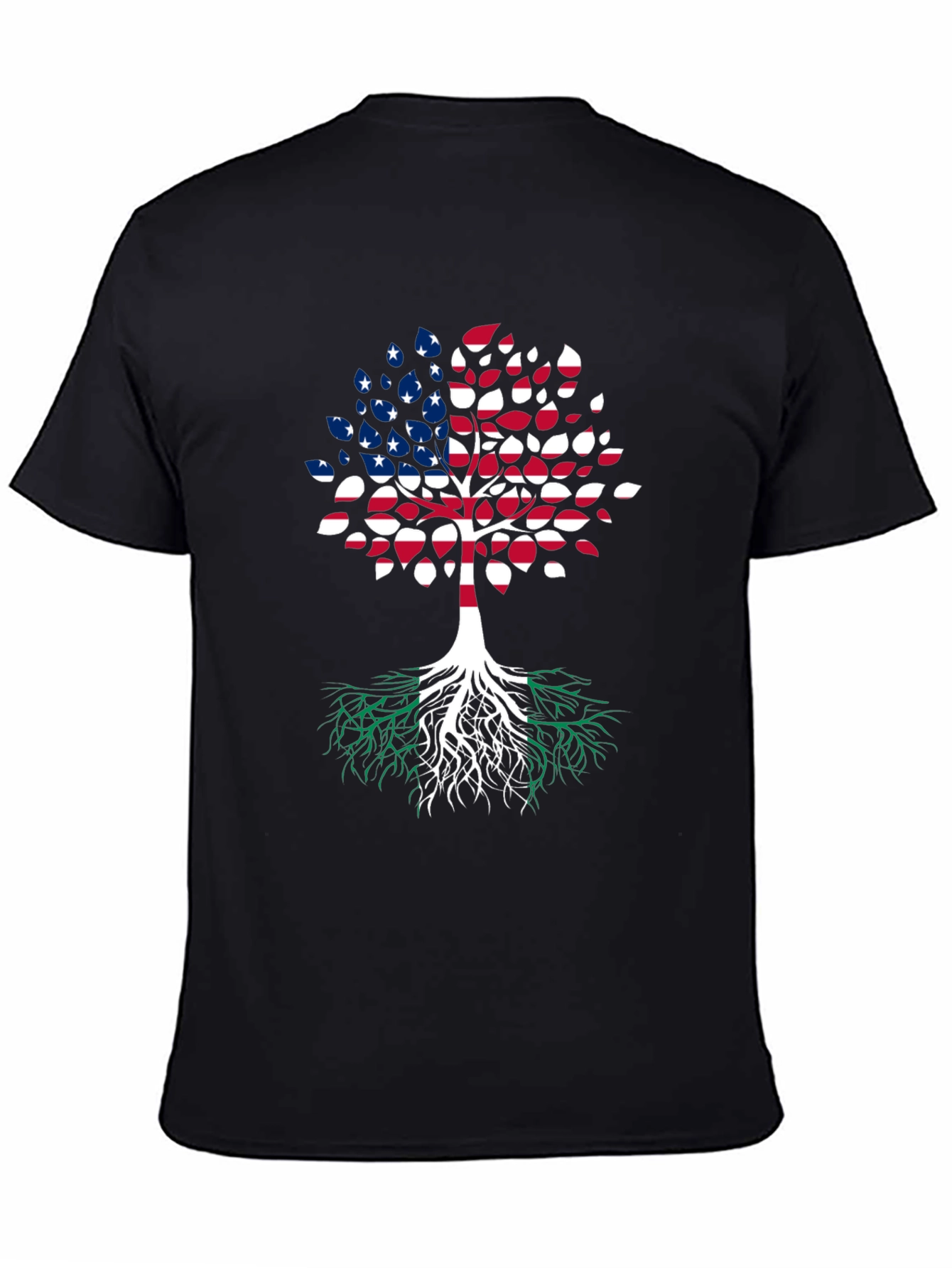 USA Roots T-Shirt Patriotic Graphic Tee