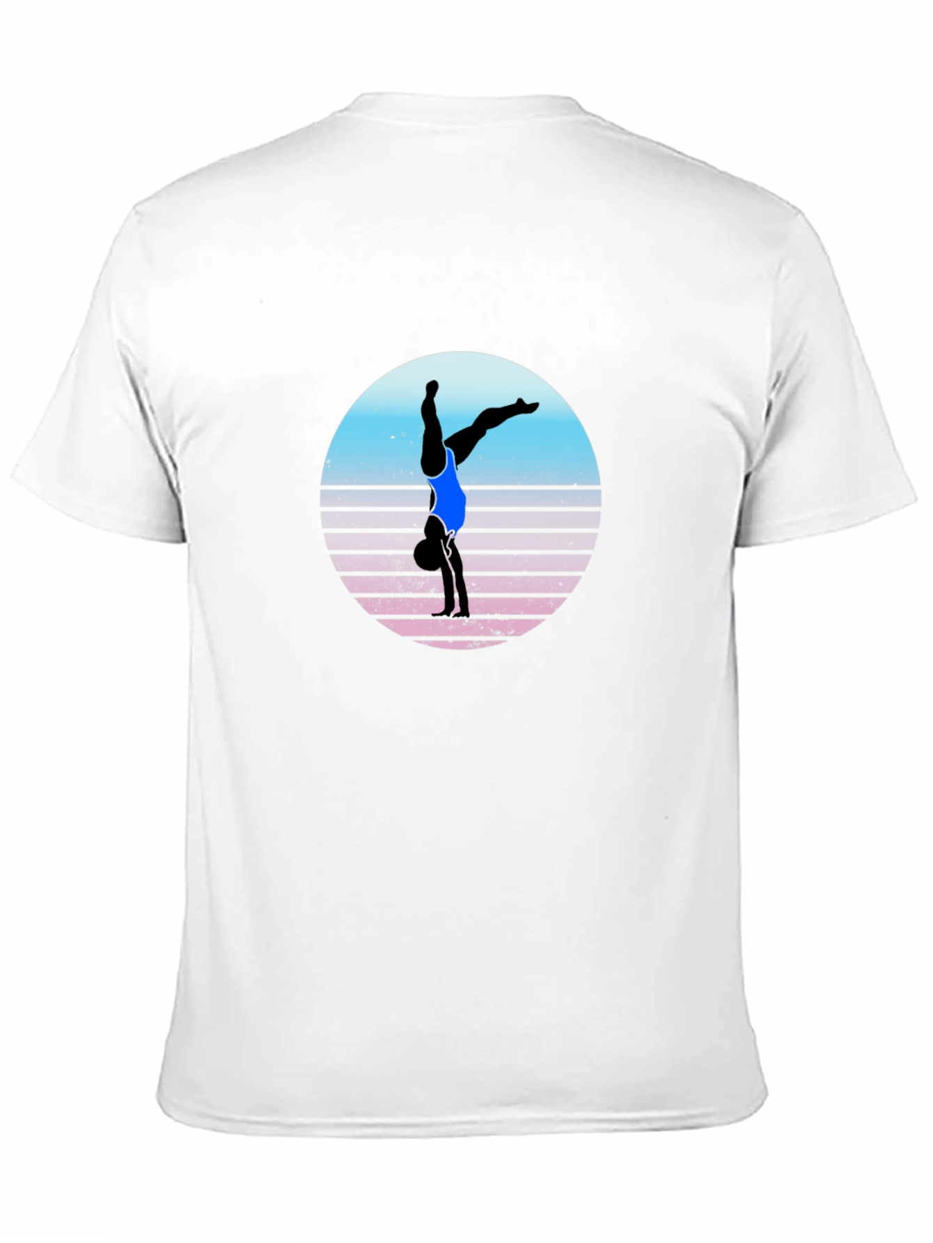 Retro Gymnast Black T-Shirt