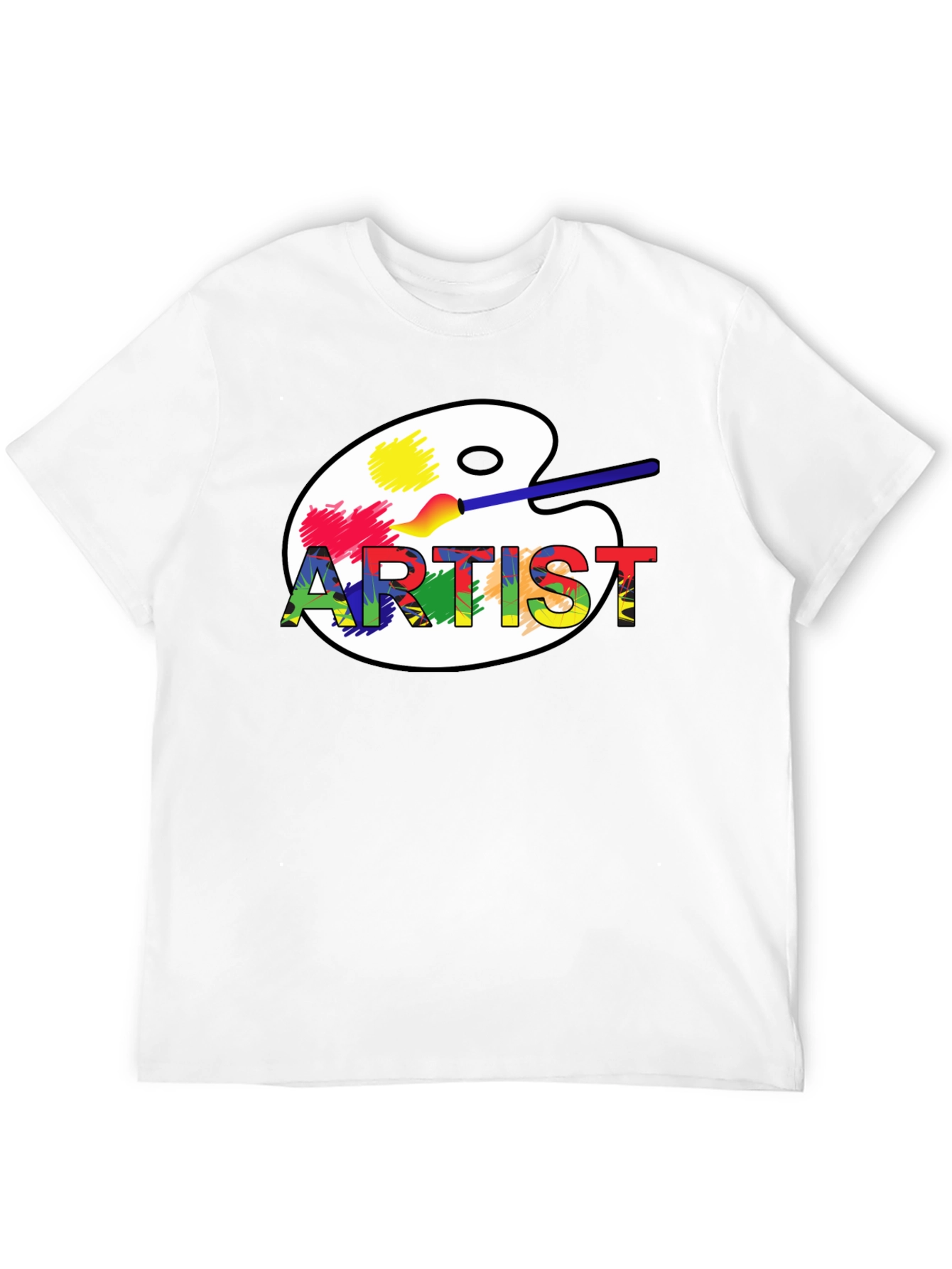 Artist Palette Graphic T-Shirt - Creative Style