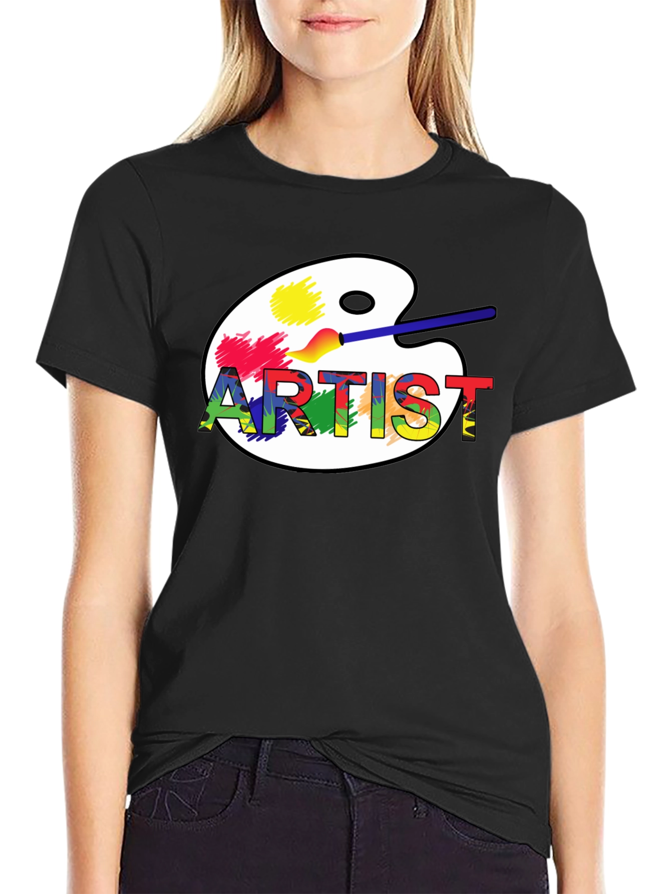 Artist Palette Graphic T-Shirt - Creative Style