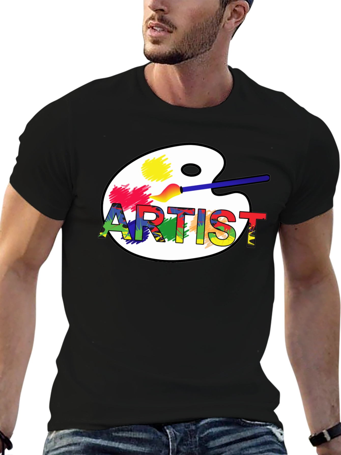 Artist Palette Graphic T-Shirt - Creative Style