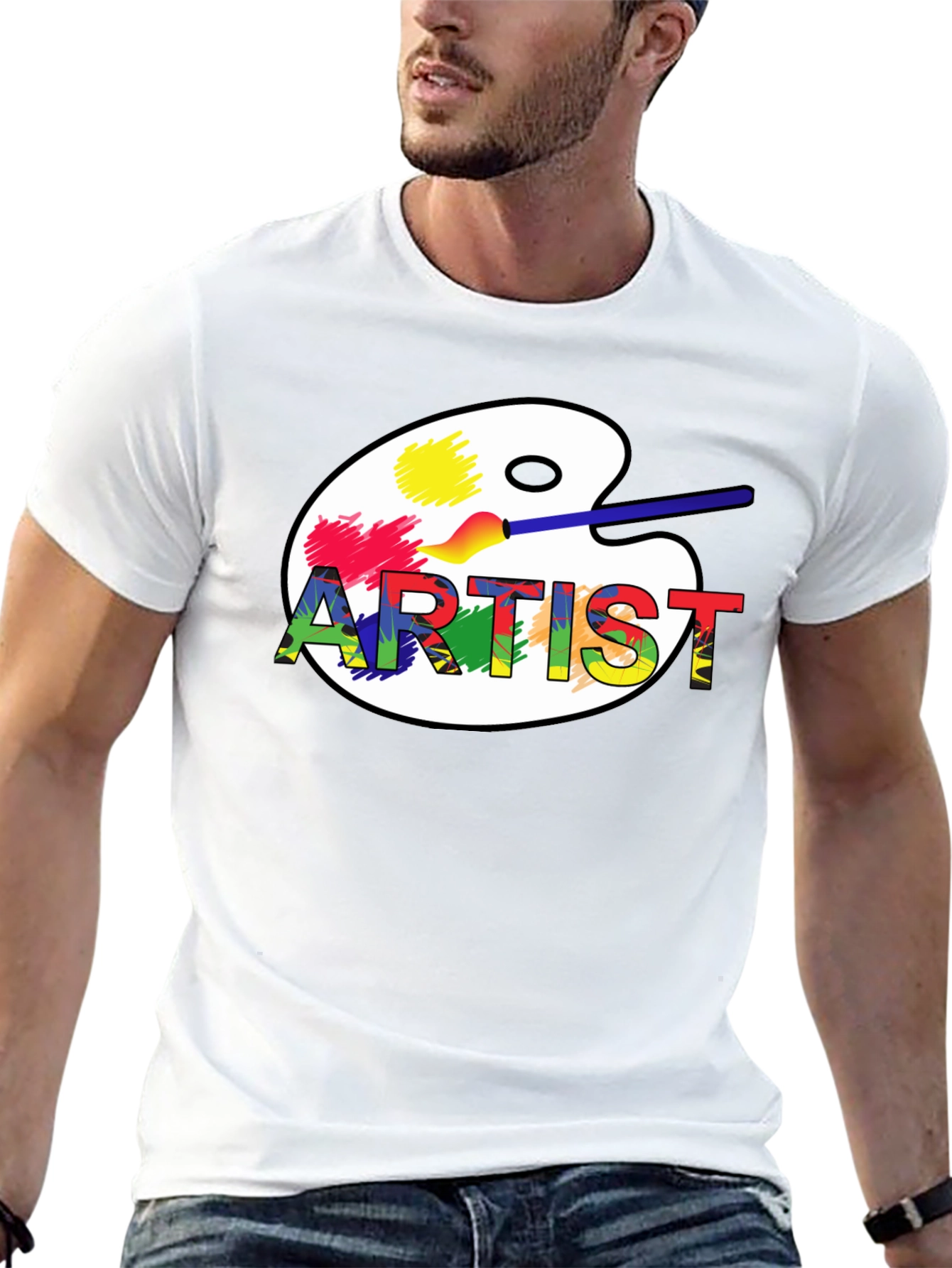 Artist Palette Graphic T-Shirt - Creative Style