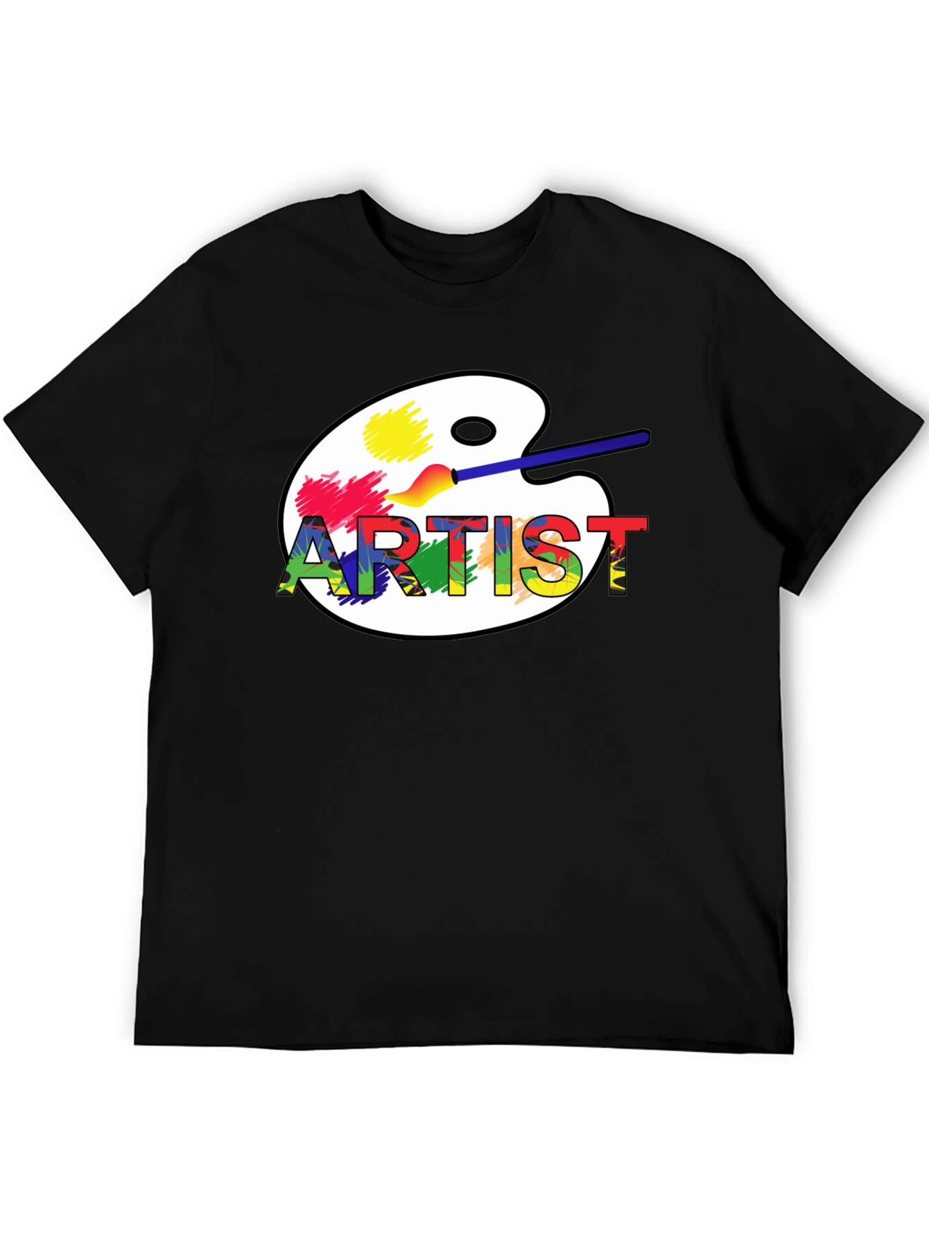 Artist Palette Graphic T-Shirt - Creative Style