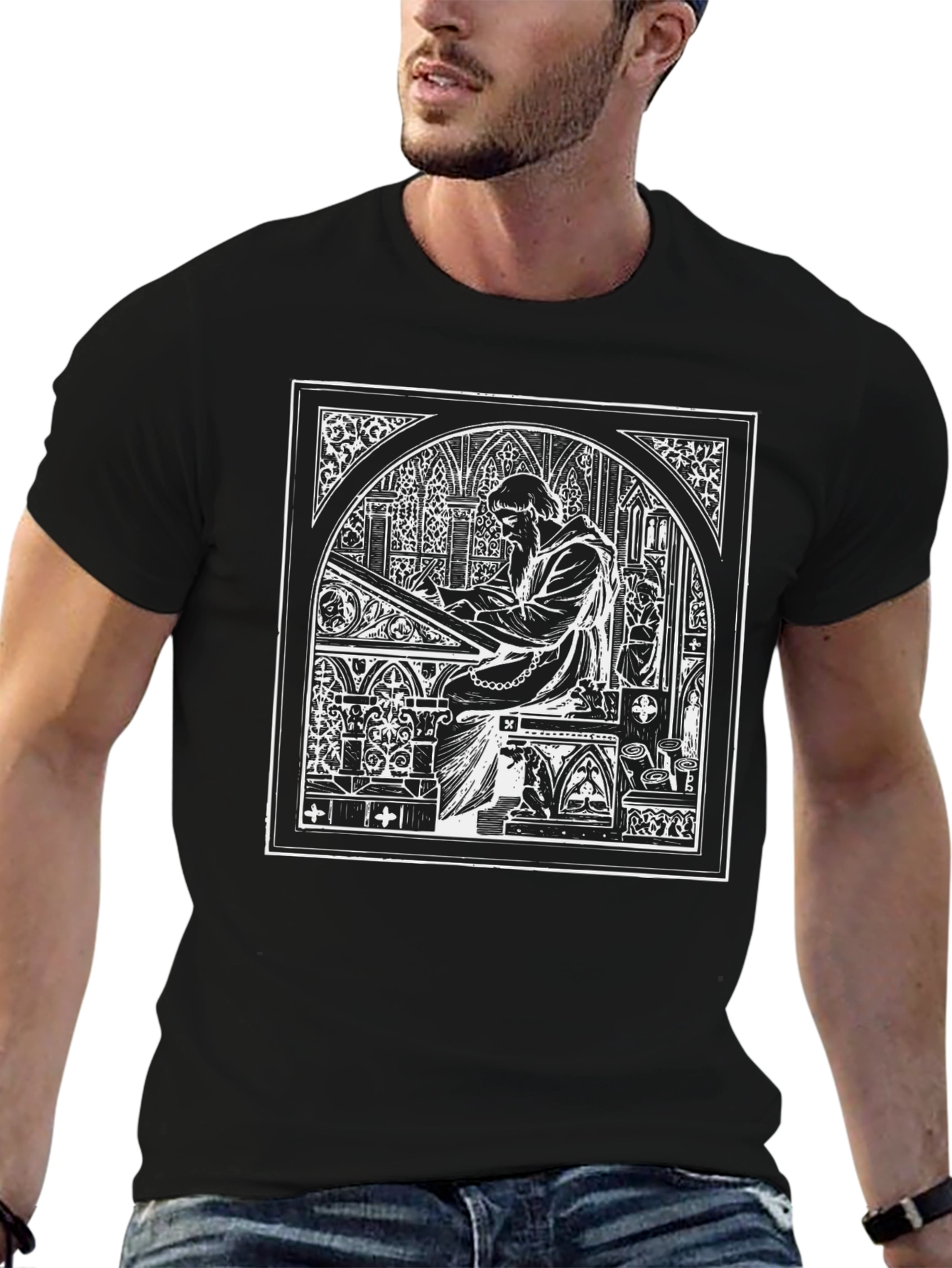 Monk Architect Black T-Shirt