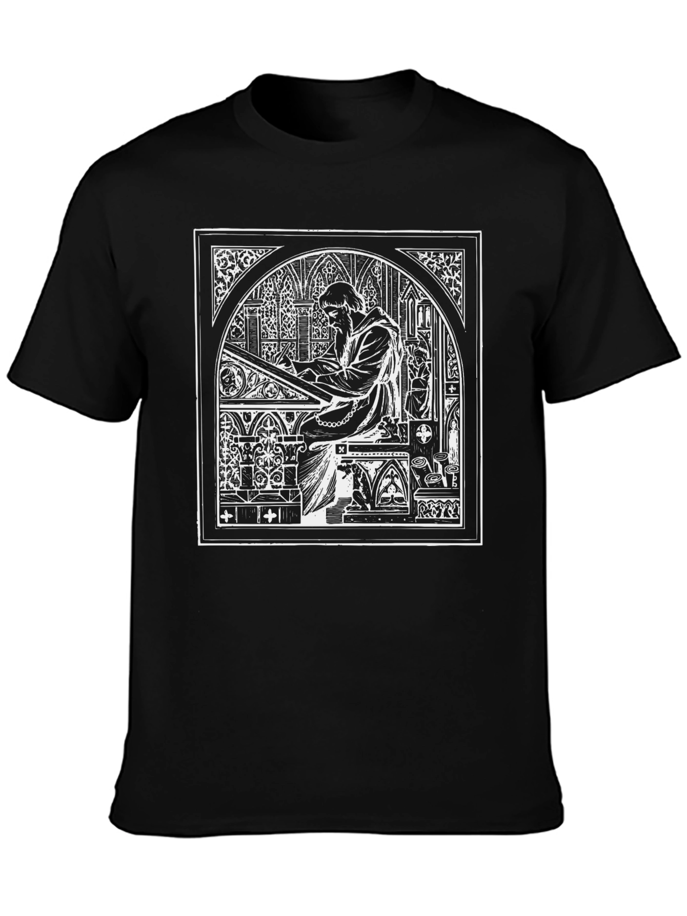 Monk Architect Black T-Shirt