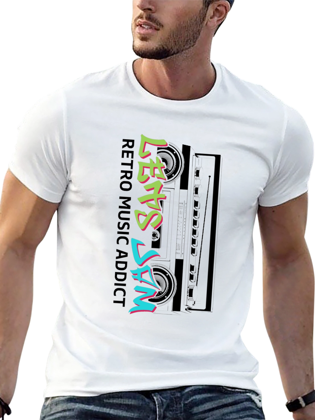 Retro Music Addict Tee