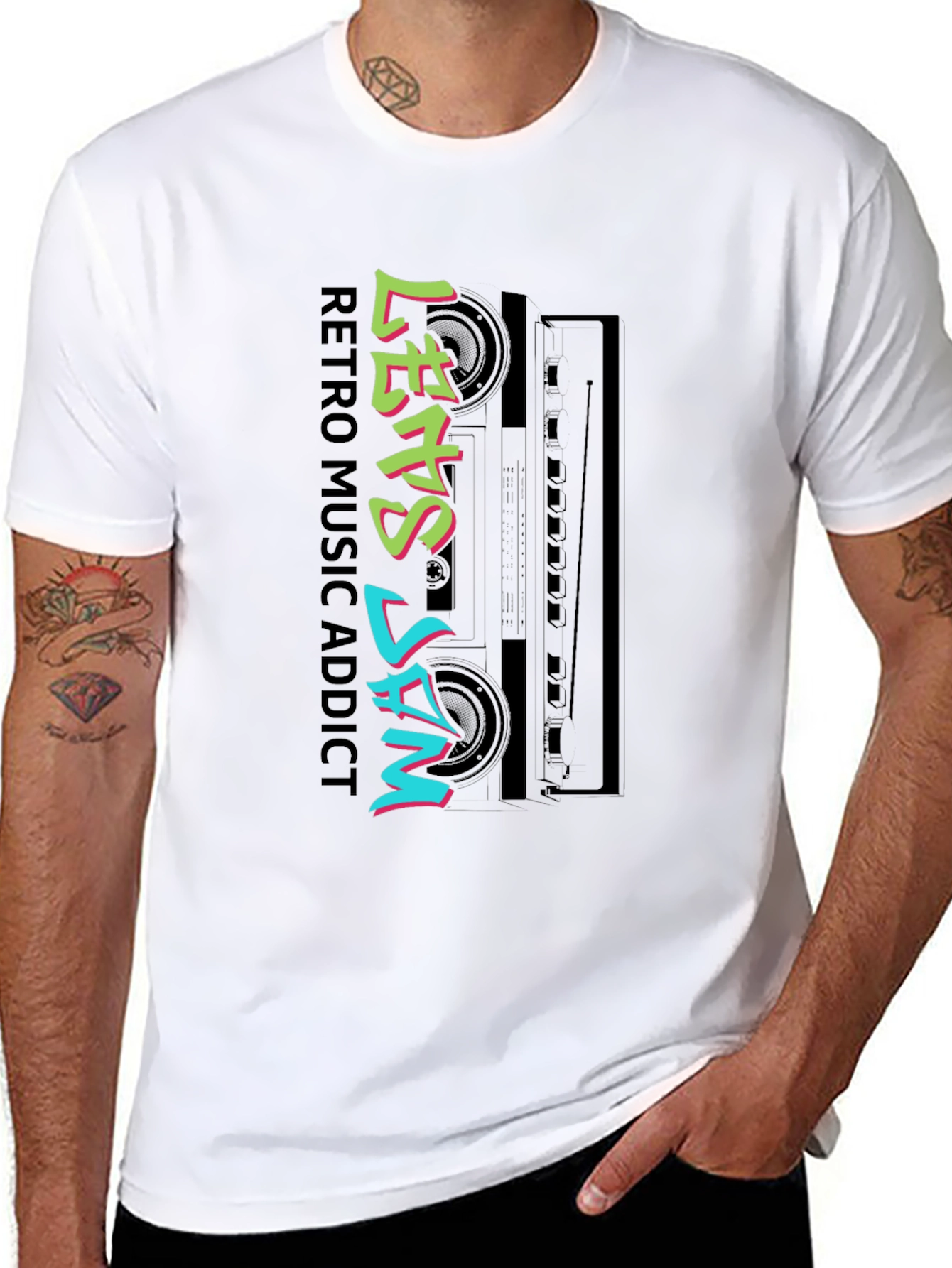 Retro Music Addict Tee