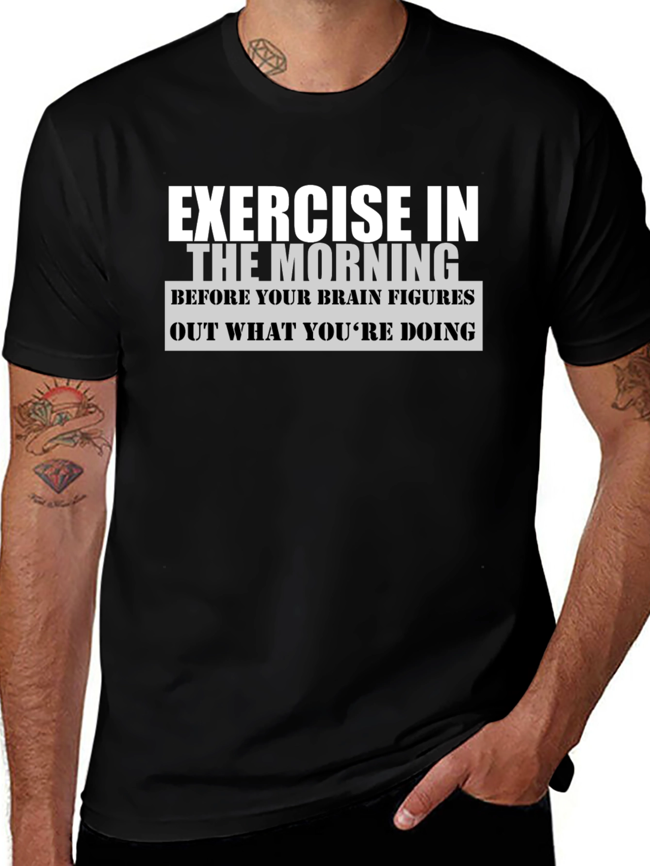 Exercise In The Morning Graphic T-Shirt