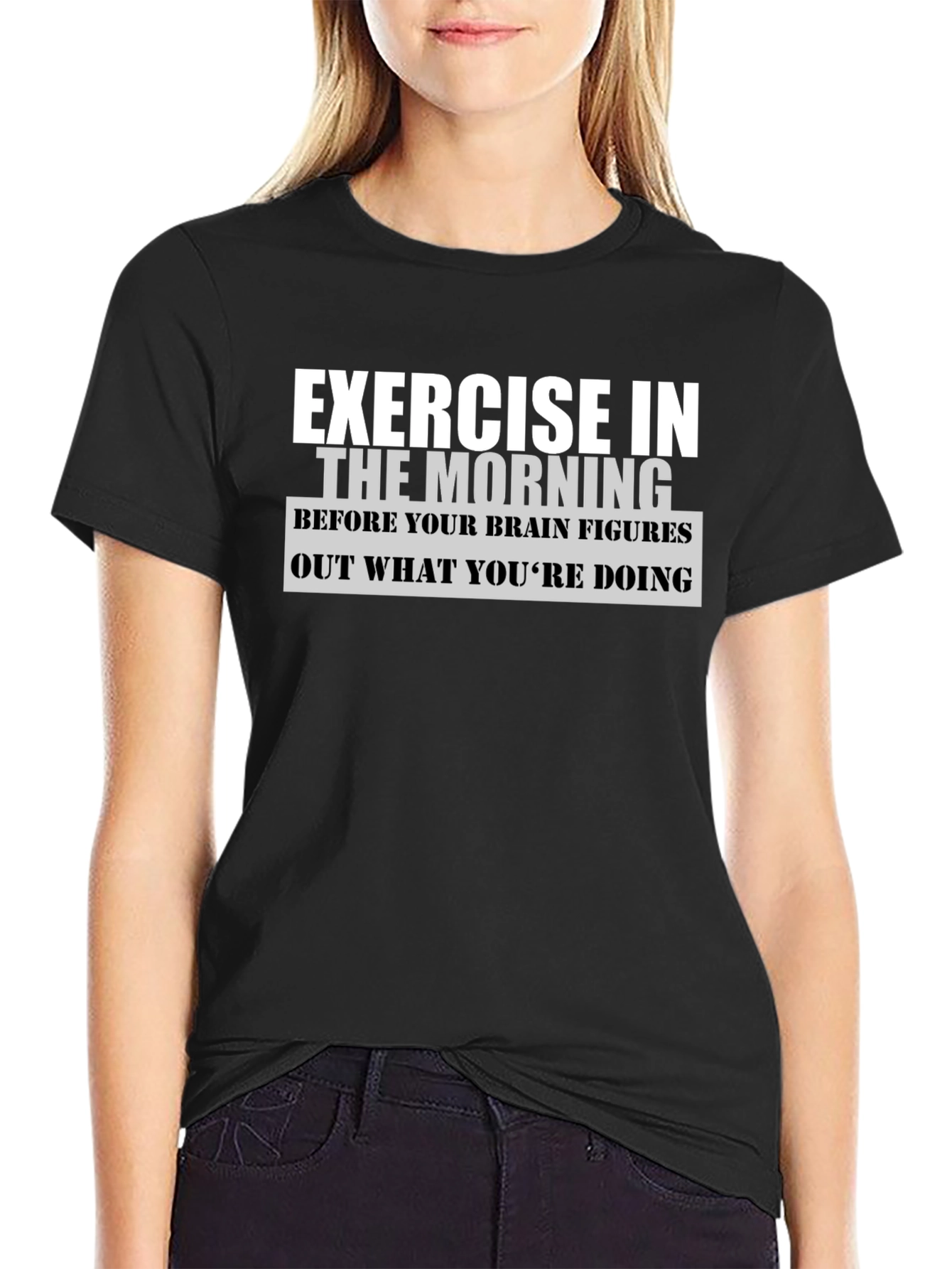 Exercise In The Morning Graphic T-Shirt
