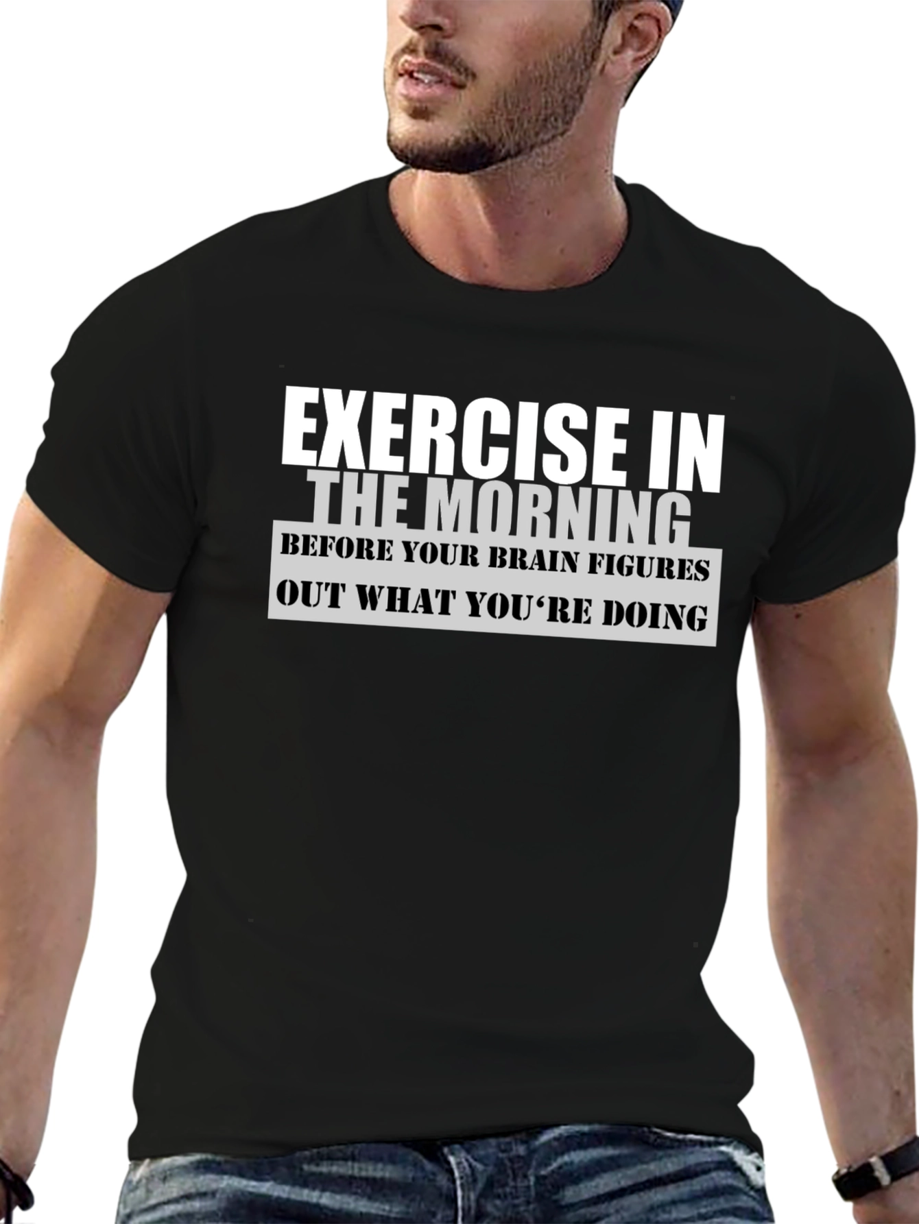 Exercise In The Morning Graphic T-Shirt