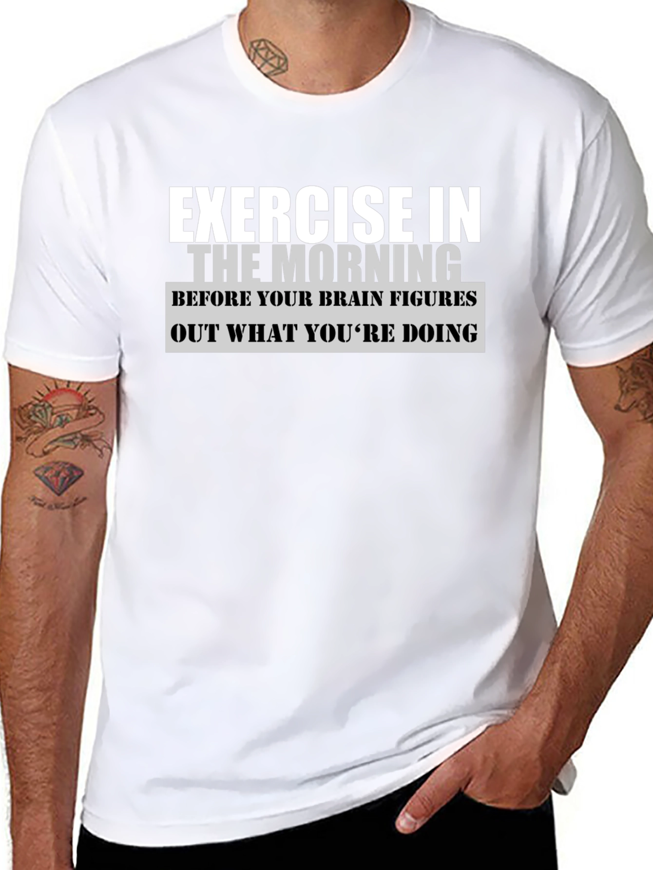 Exercise In The Morning Graphic T-Shirt
