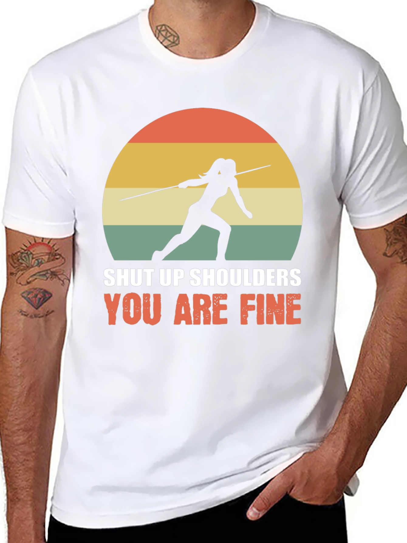 Shut Up Shoulders Javelin Thrower T-Shirt