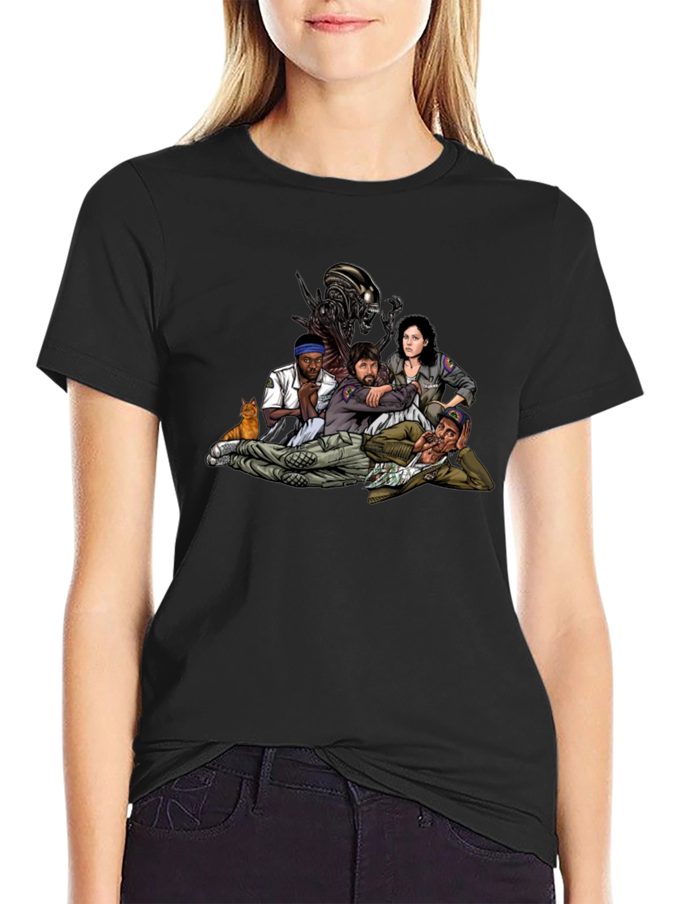 Alien Movie Crew Graphic T-Shirt