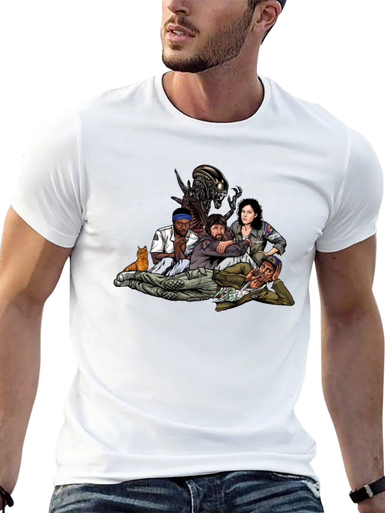 Alien Movie Crew Graphic T-Shirt