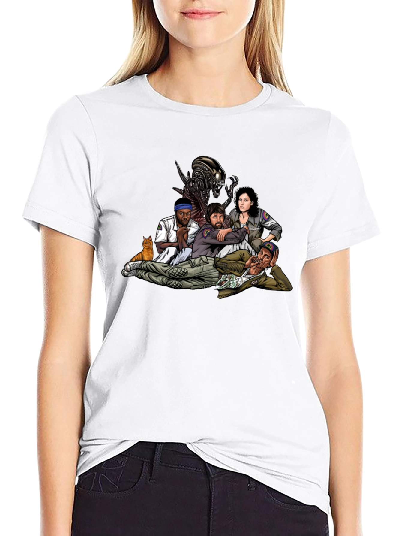 Alien Movie Crew Graphic T-Shirt