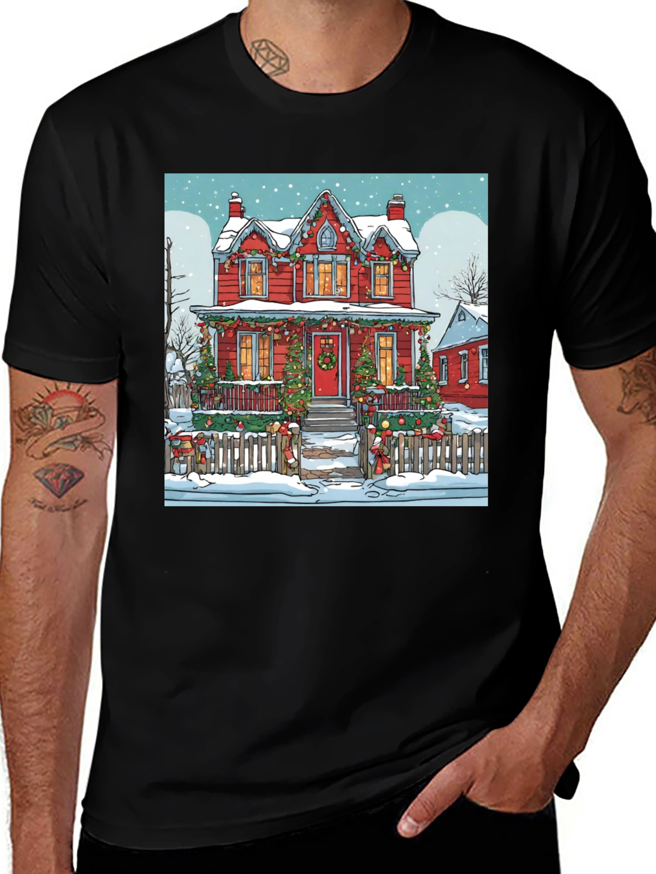 Festive Holiday House T-Shirt