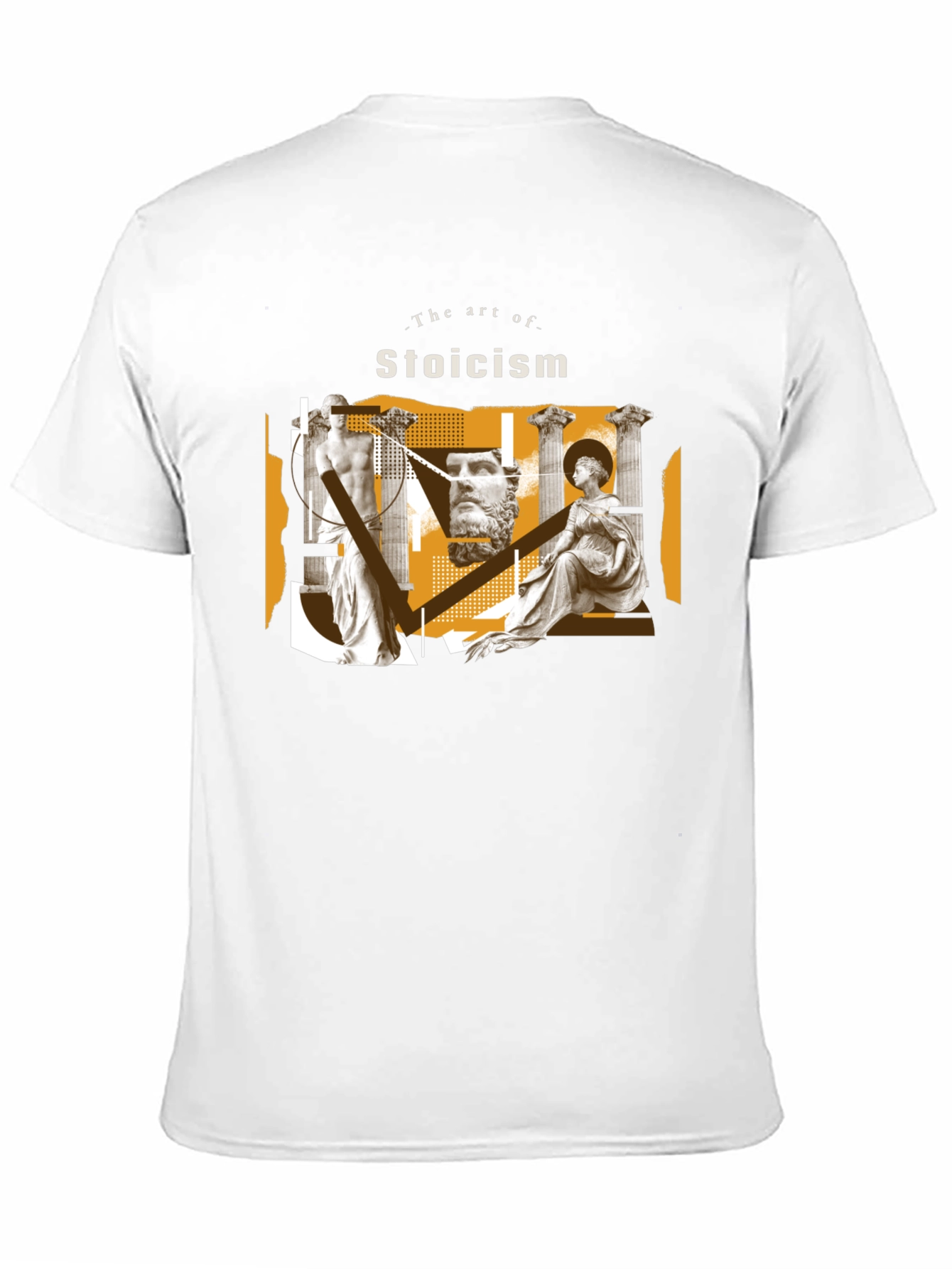 Stoicism Art Black Graphic Tee