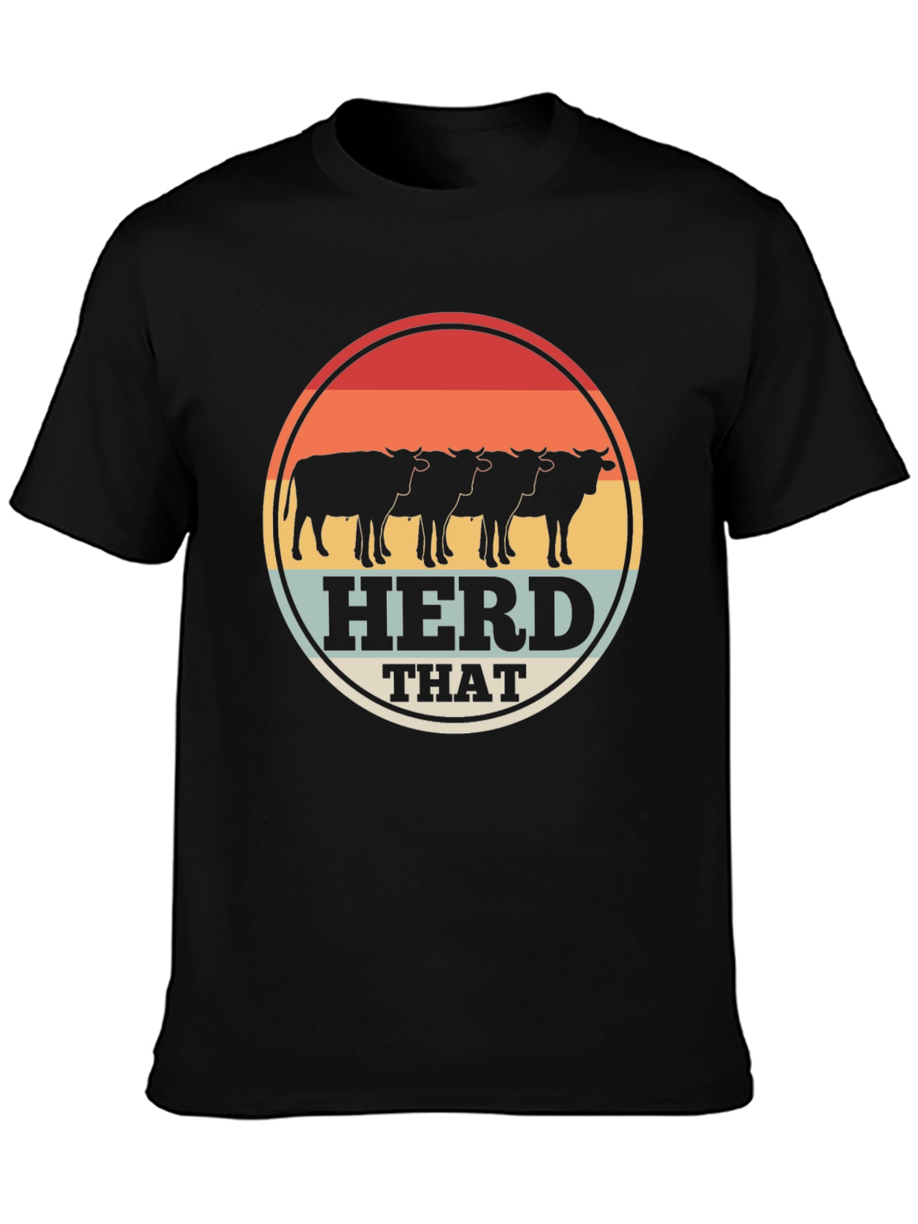 Herd That T-Shirt - Retro Style Farm Tee
