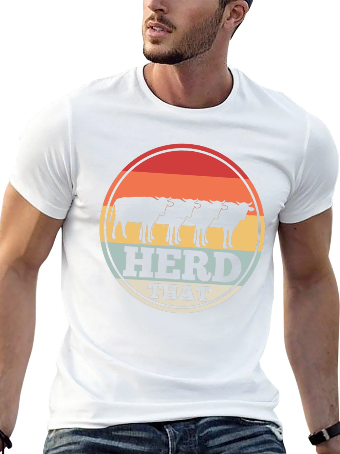 Herd That T-Shirt - Retro Style Farm Tee