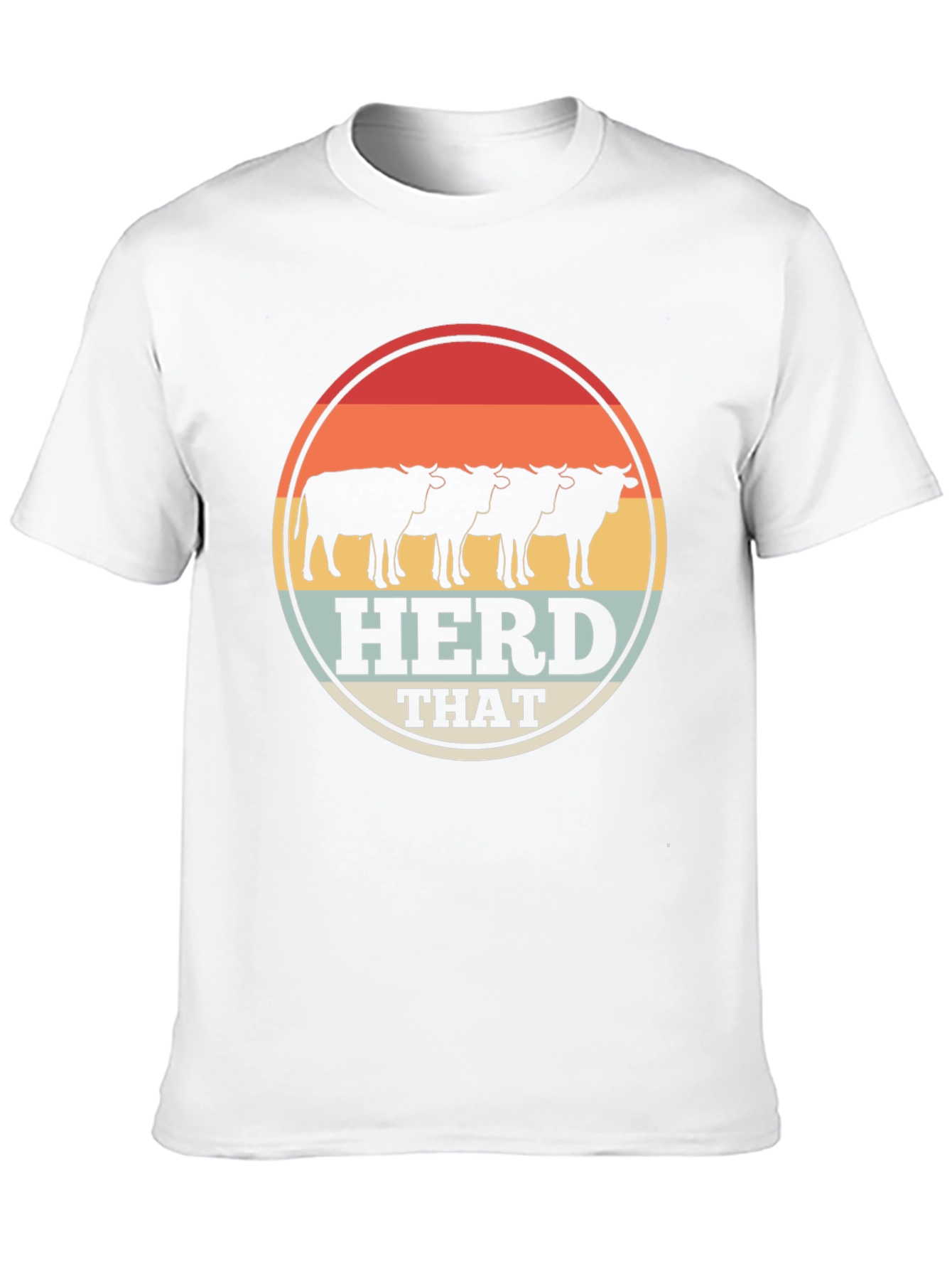 Herd That T-Shirt - Retro Style Farm Tee