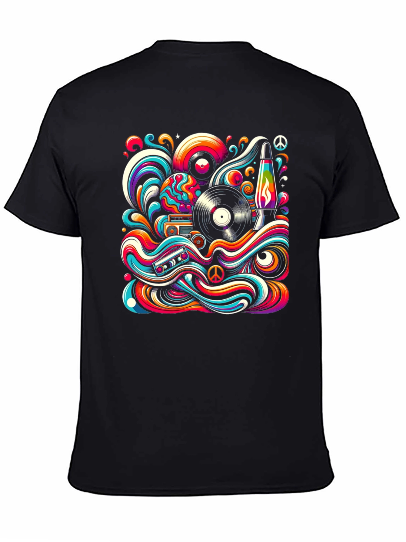 Groovy Retro Psychedelic Graphic T-Shirt