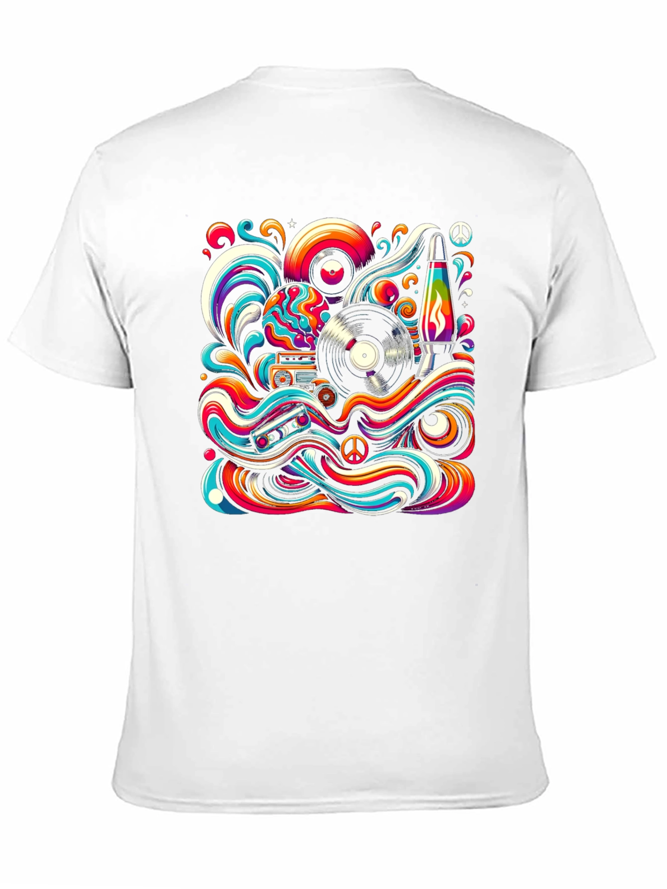 Groovy Retro Psychedelic Graphic T-Shirt