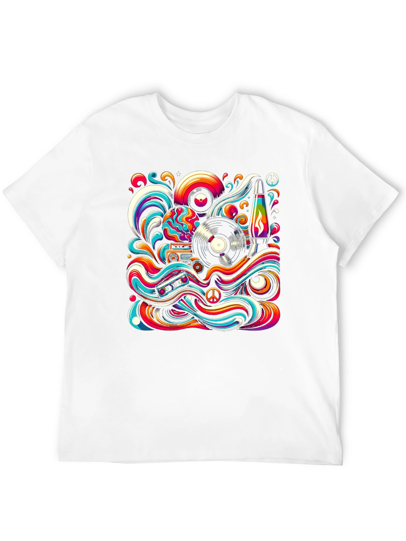Groovy Retro Psychedelic Graphic T-Shirt