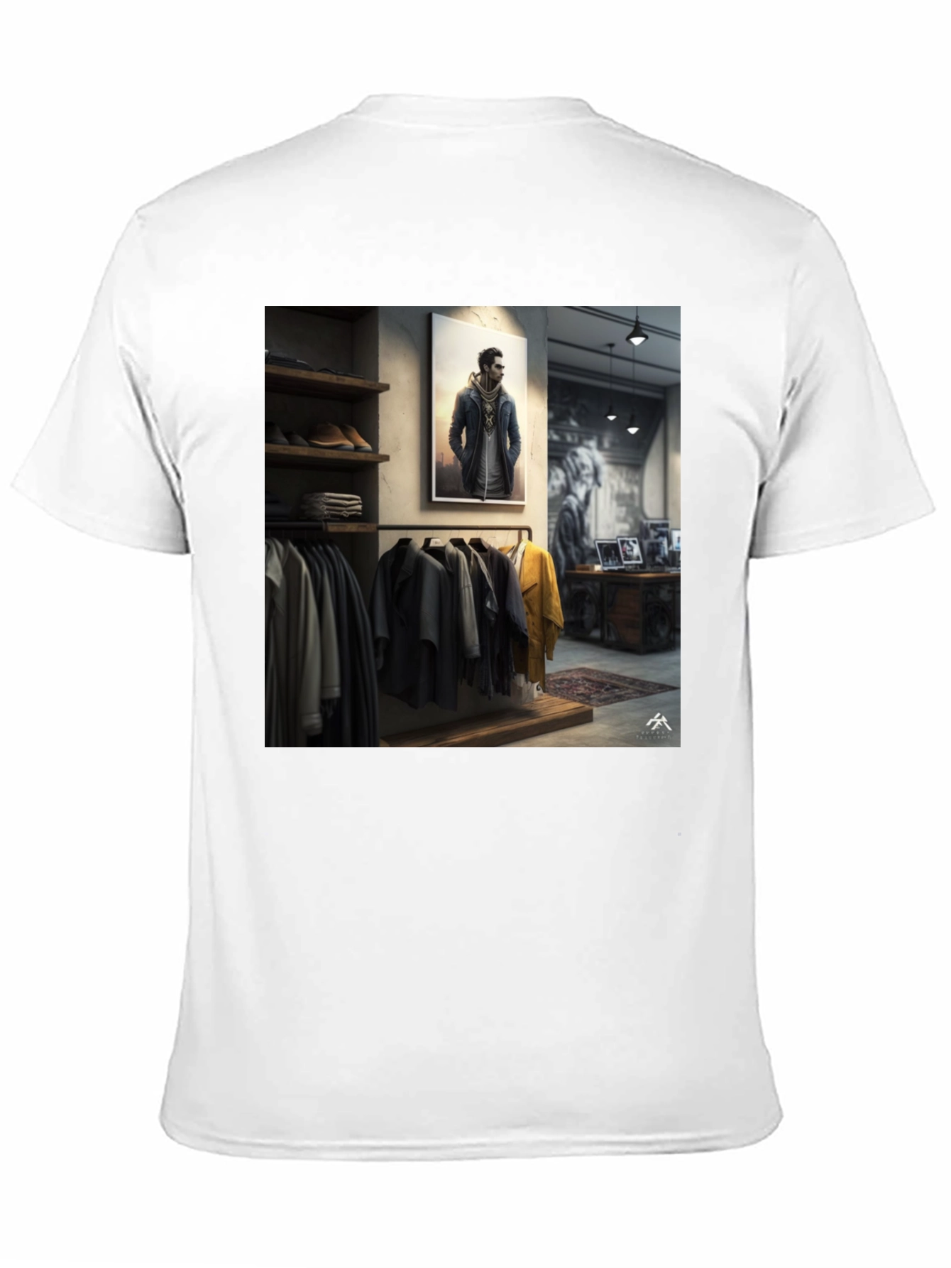 Modern Style Black Graphic Tee