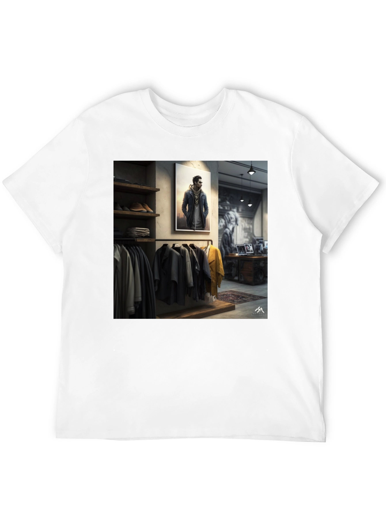 Modern Style Black Graphic Tee