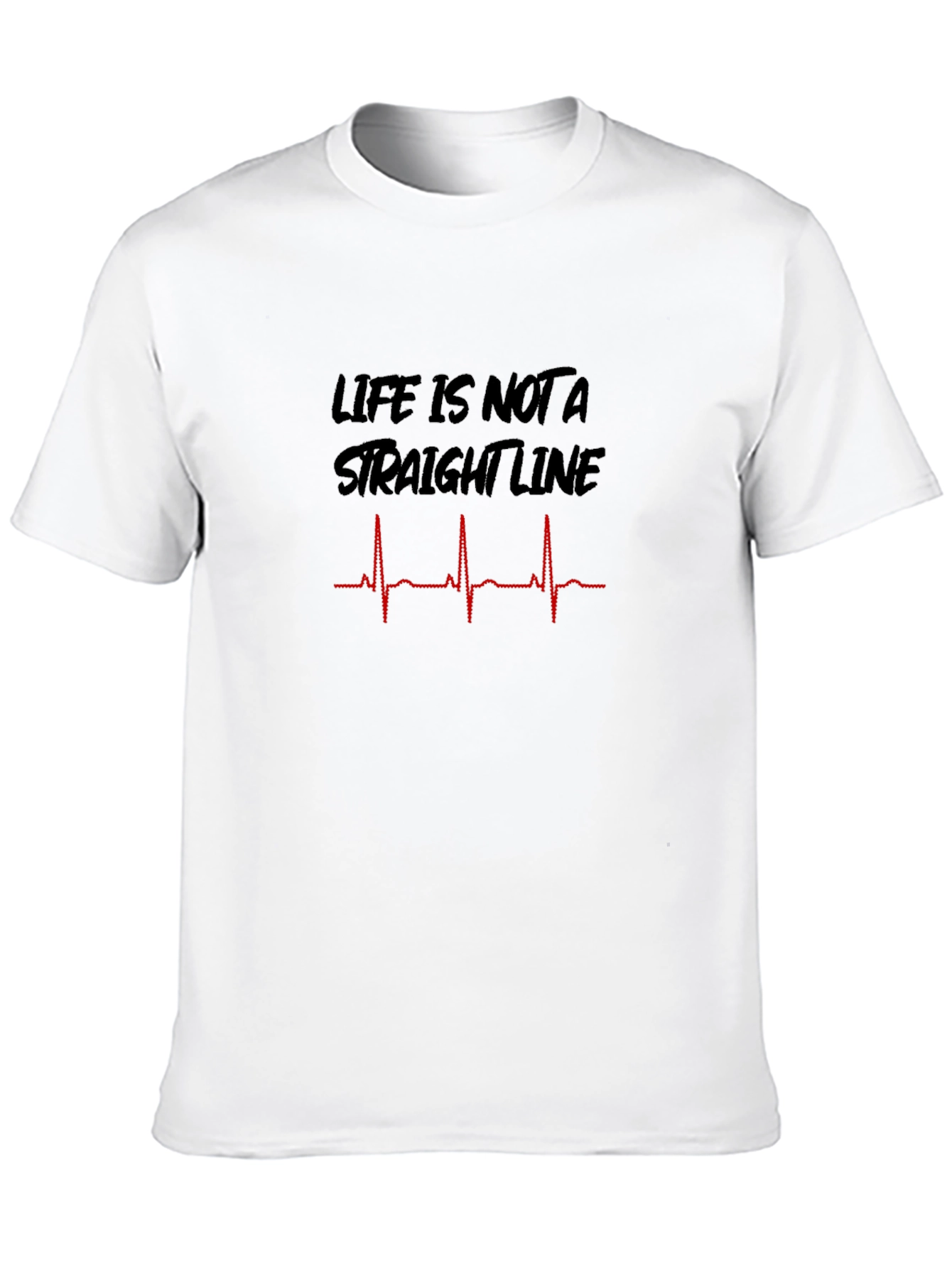 Life is Not a Straight Line Graphic T-Shirt