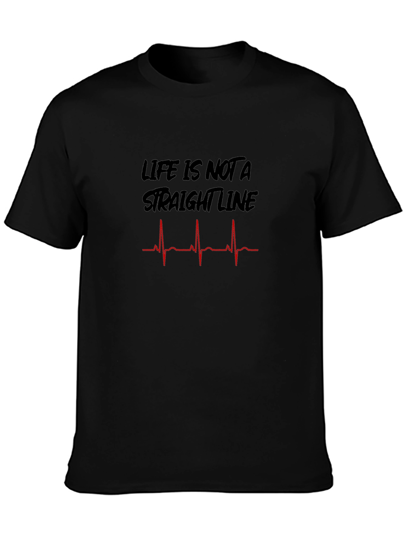 Life is Not a Straight Line Graphic T-Shirt