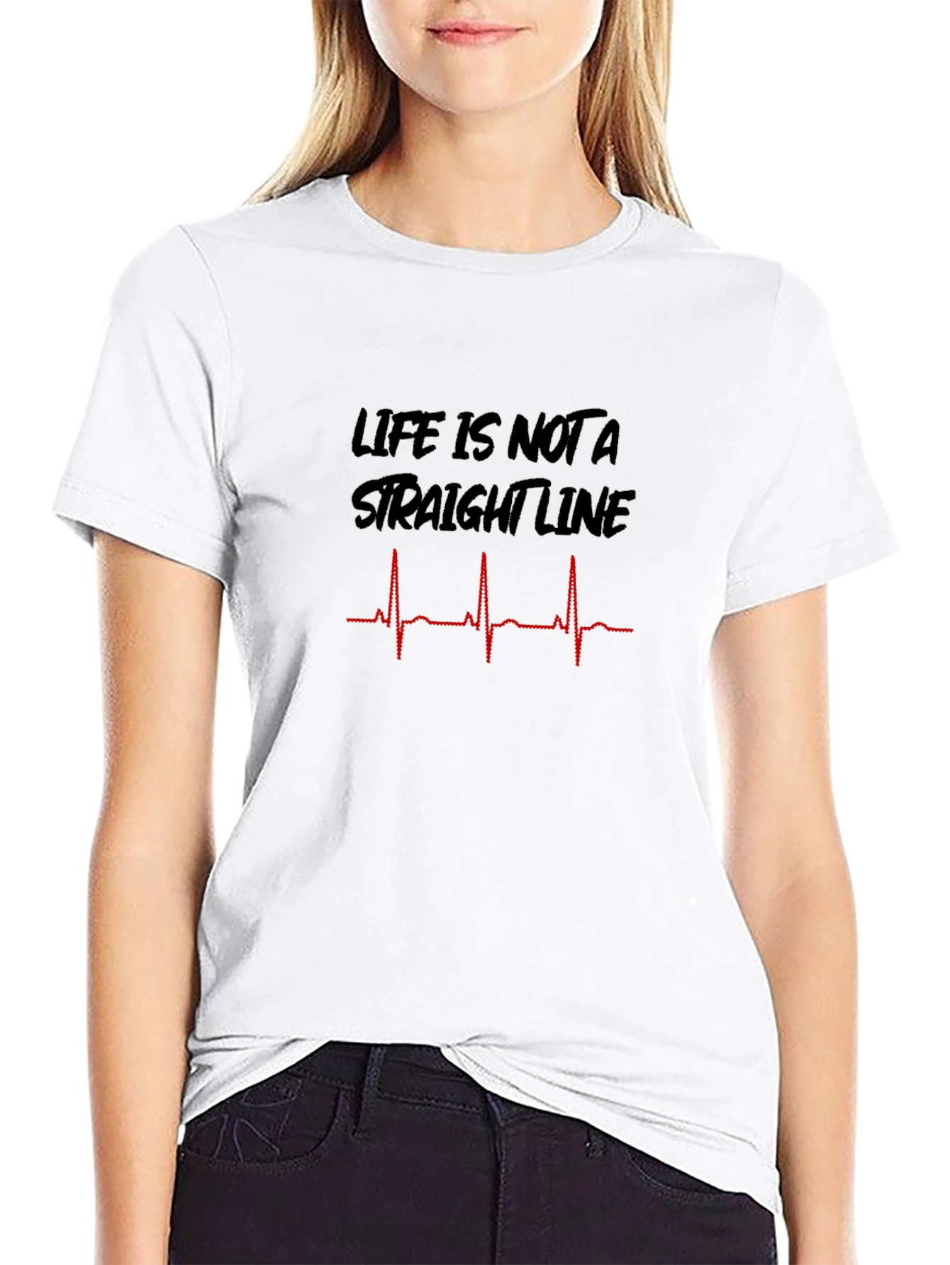 Life is Not a Straight Line Graphic T-Shirt