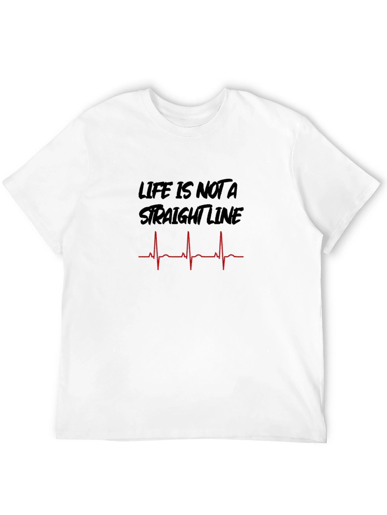 Life is Not a Straight Line Graphic T-Shirt