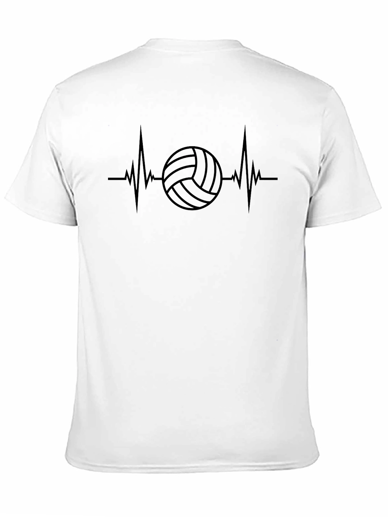 Volleyball Heartbeat T-Shirt - Sporty Graphic Tee