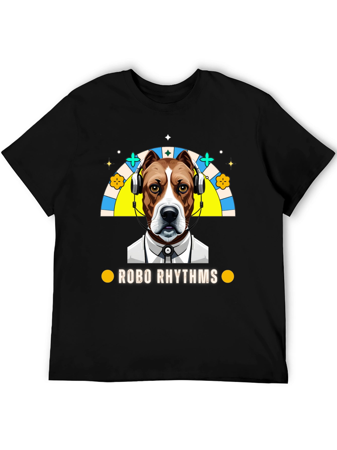 Robo Rhythms Graphic Tee - Dog with Headphones