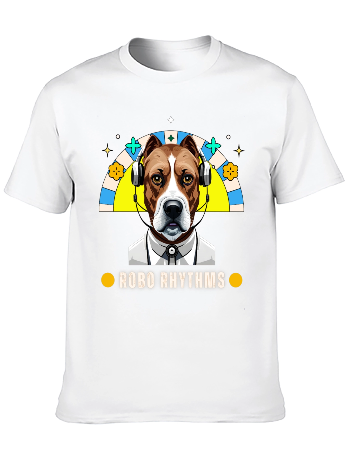 Robo Rhythms Graphic Tee - Dog with Headphones