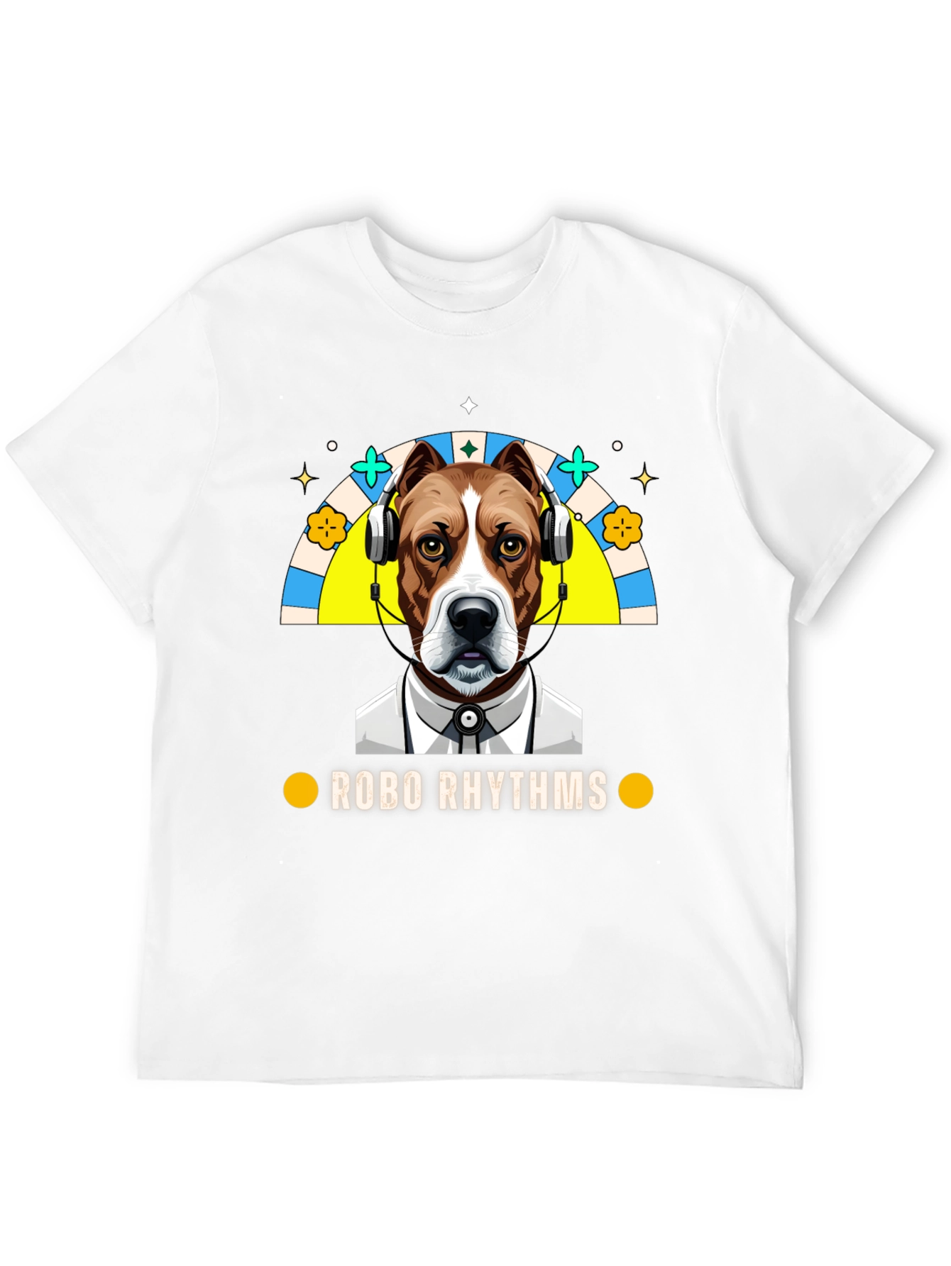 Robo Rhythms Graphic Tee - Dog with Headphones