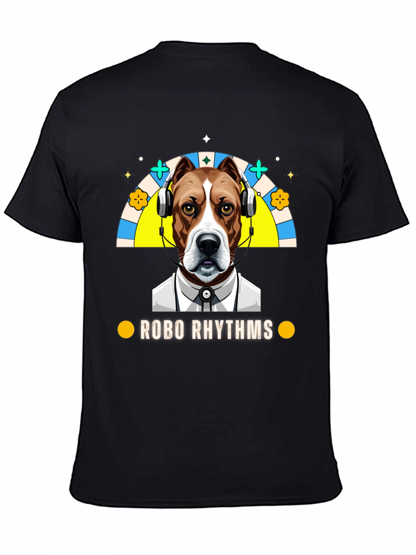 Robo Rhythms Graphic Tee - Dog with Headphones