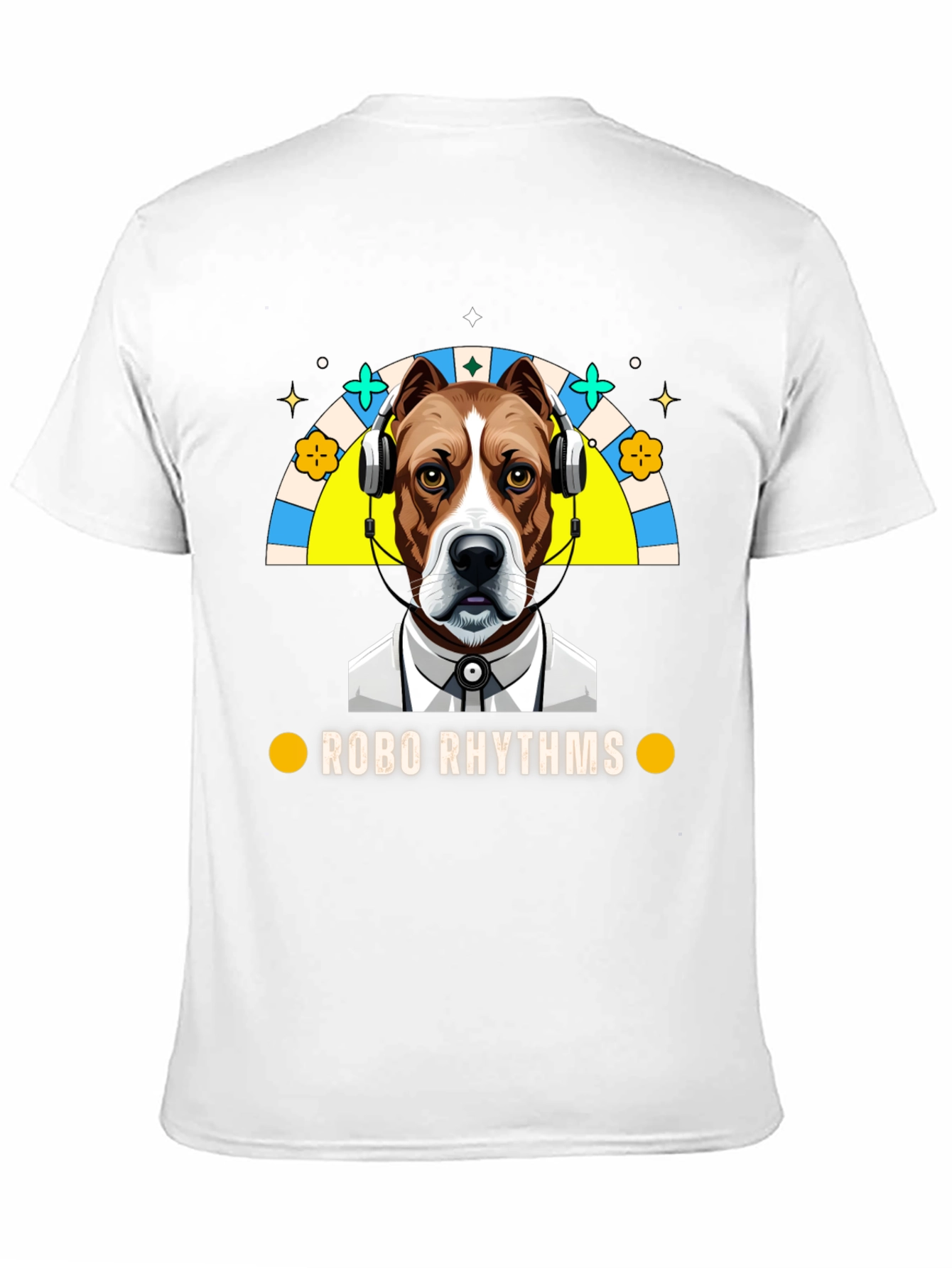Robo Rhythms Graphic Tee - Dog with Headphones
